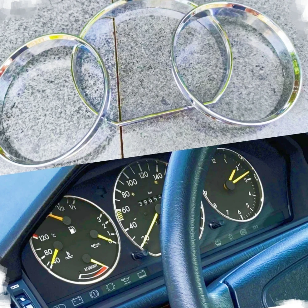 Speedometer Gauge Dial Ring Instrument Panel Ring For Mercedes Benz W124 W126