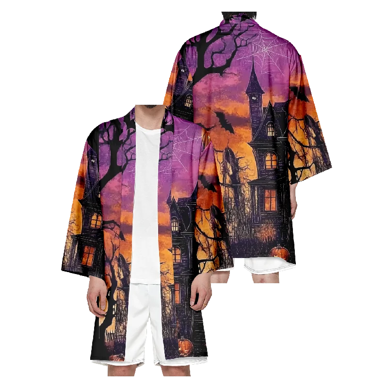 

Мужское японское длинное кимоно на Хэллоуин, женский костюм самурая, кардиган, традиционное платье, рубашка-кимоно, модная юката, внешний чехол