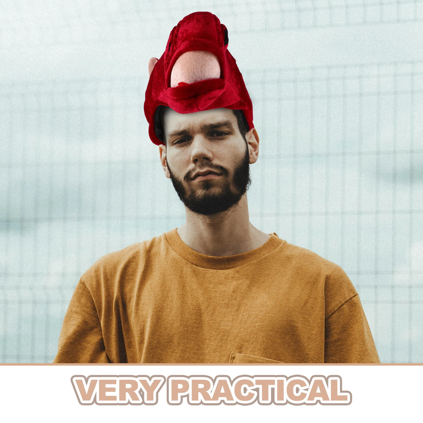 

Horse Head Hat Horse Mascot Headwear for 2026 New Year Party Chinese Spring Festival Cosplay Accessories for Stage Performances