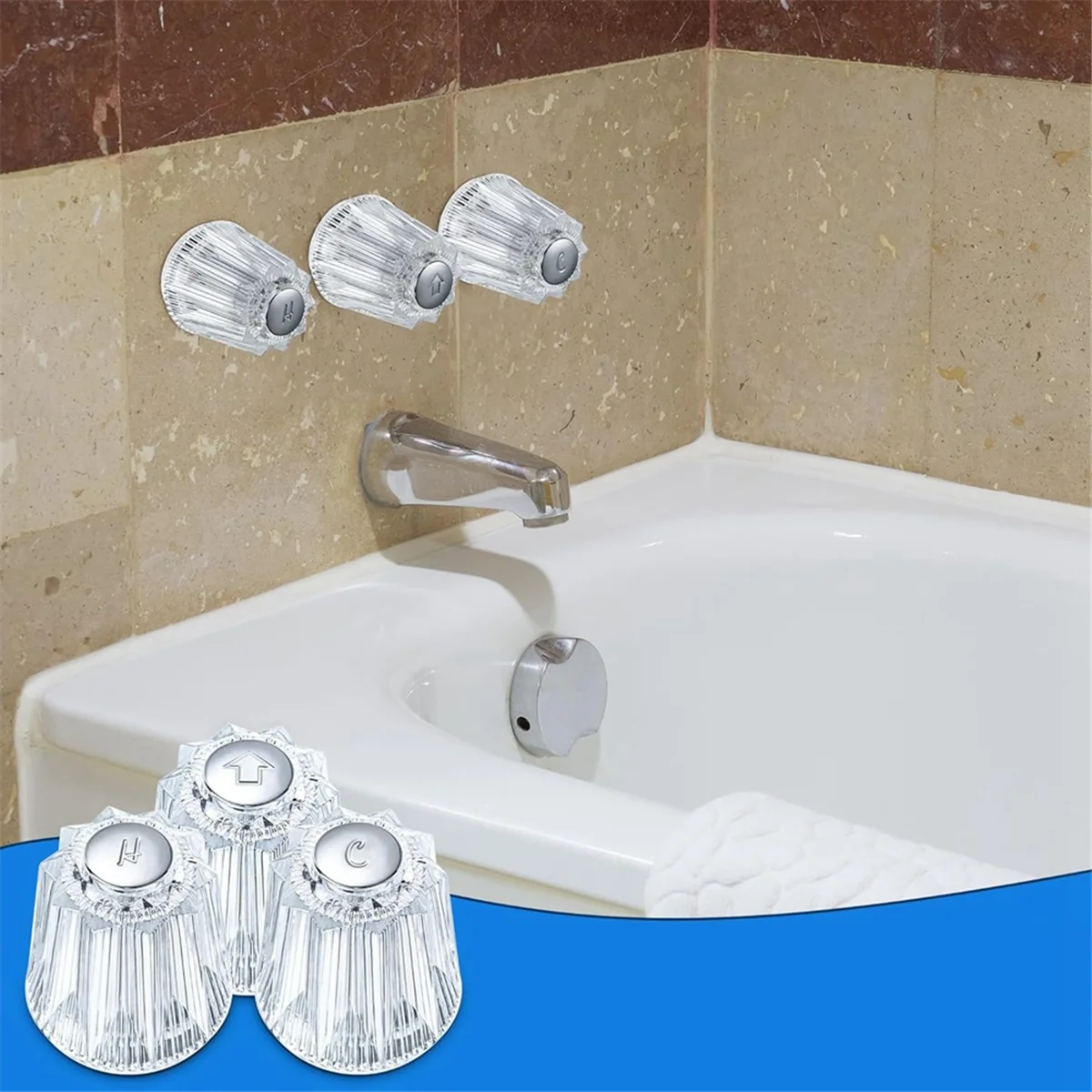 per la sostituzione della maniglia del rubinetto della doccia a prezzo, compatibile con i rubinetti della vasca e della doccia Windsor a prezzo. Sostituzione della manopola della doccia