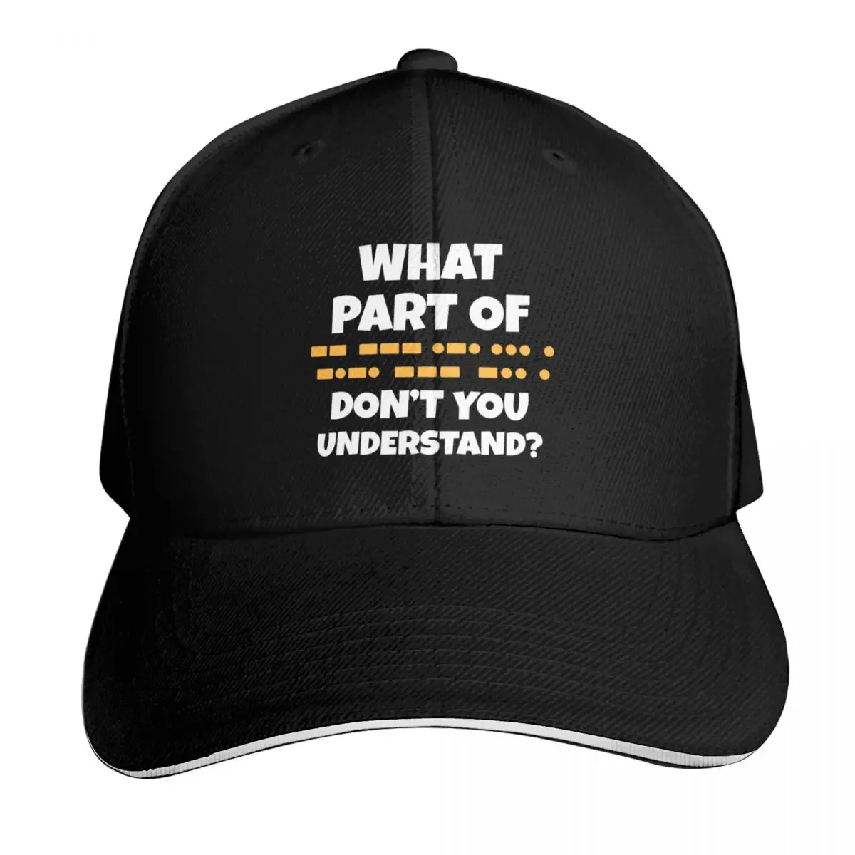 Funny Morse Code Ham Radio Operator Gift Baseball Cap Low Profile Unstructured Unisex for Men Women Outdoor Golf Running Hiking