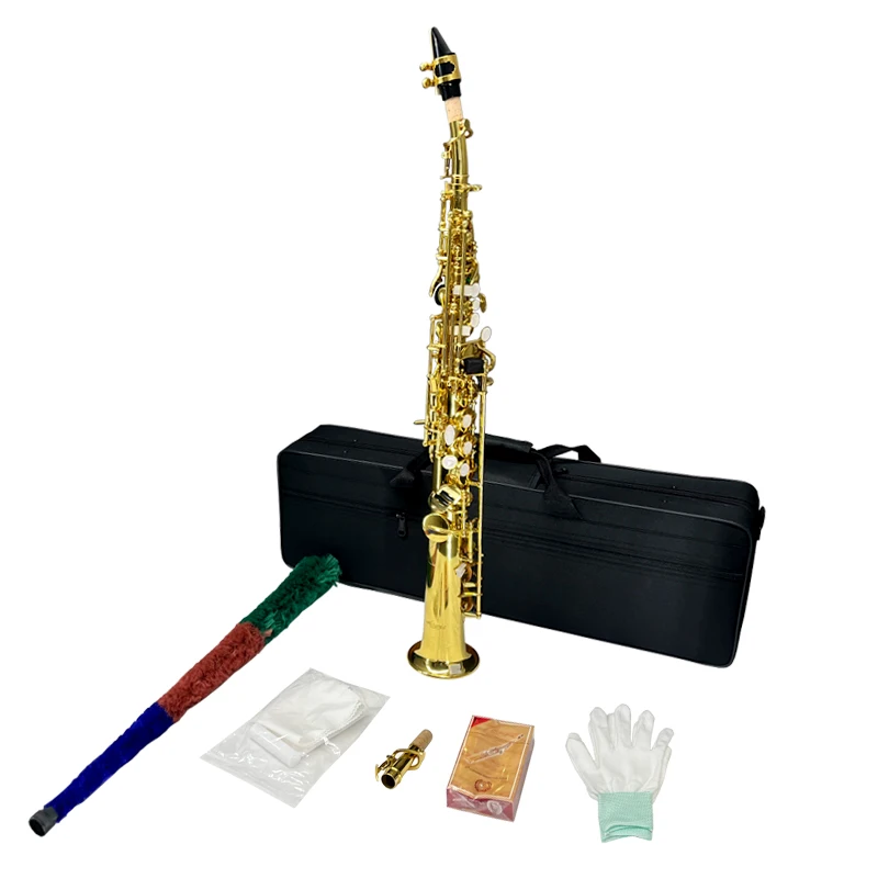 

Aiersi High Quality Factory Direct Sales Professional Straight Soprano Saxophone