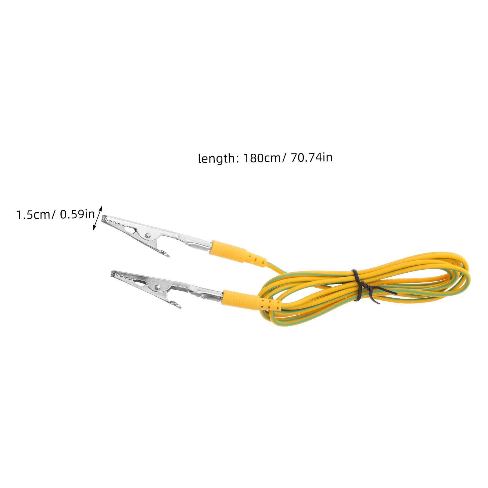 5Pcs Anti Static Ground Cable 1.8m Dual Alligator Clip High Efficiency Esd Protection Grounding Wire for Precision Instruments