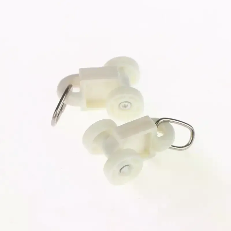 Electric Curtain Rails Runners Hooks Thickened Curtain Track Curtain Rail Hook General Pulley Smart Curtain Accessories 50Pcs