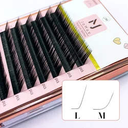 L Curl Lash Extension 8-16mm Mix Matte Mink Eyelashes Extension Individual Eyelashes M Curl Makeup False Lashes