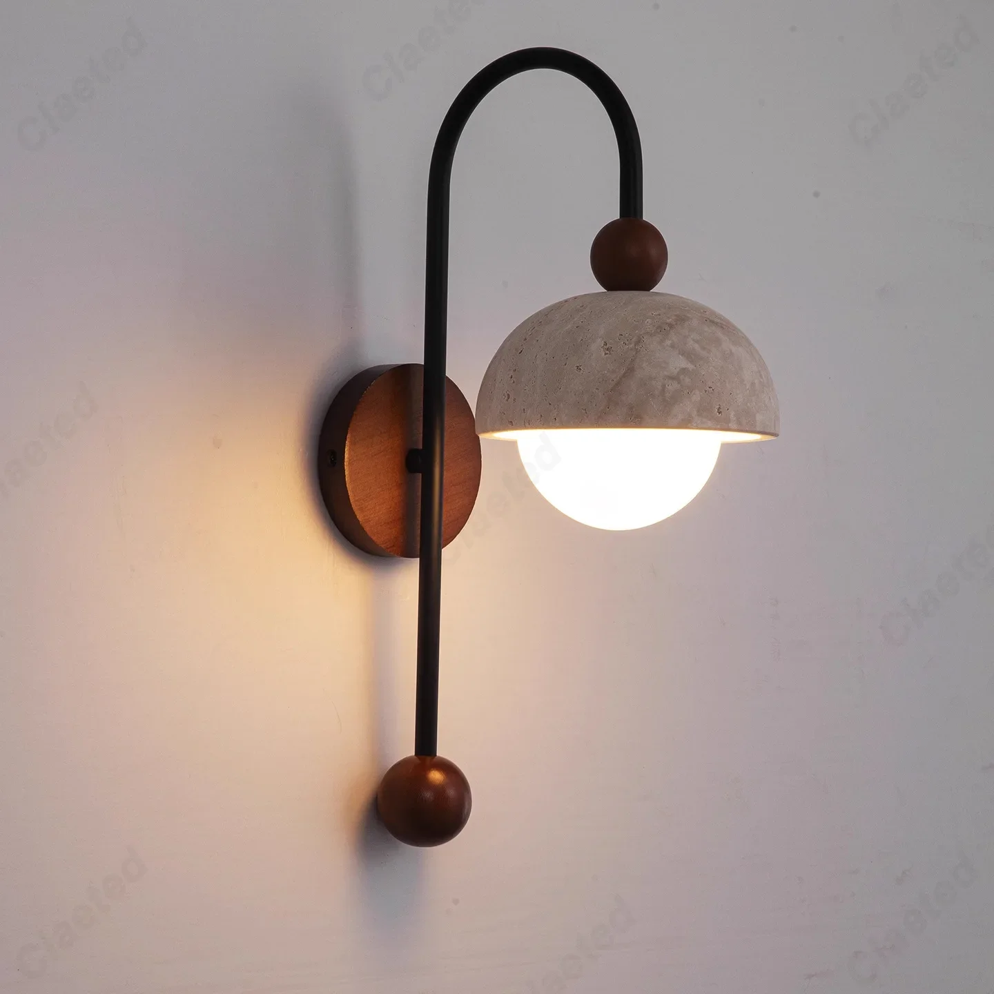 Creative Retro LED Yellow Hole Stone Lamp Living Room Corridor Corridor Bedroom Bedside Decorative Lighting Lamps