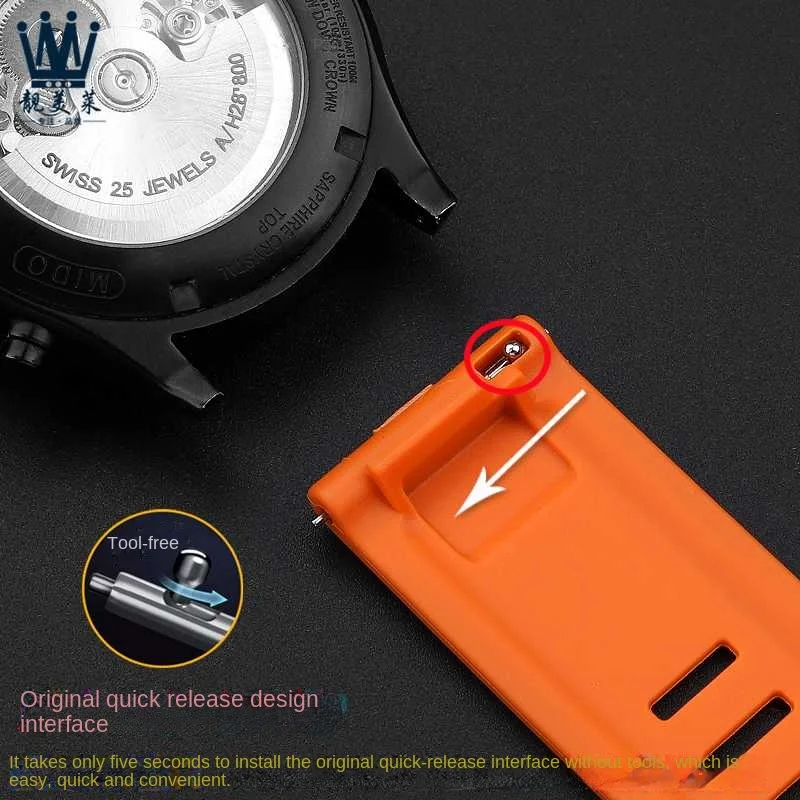 Casio-登山用時計シリコン時計バンド、プロtrekシリーズ、PRW-6900、6800、PRW-3400、アクセサリー、23mm