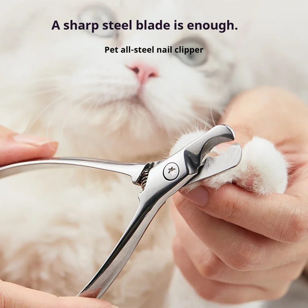 Cortauñas profesional para mascotas, cortaúñas rápido de seguridad afilada para el cuidado de los pies, cortador de dedos de acero inoxidable para perros y gatos