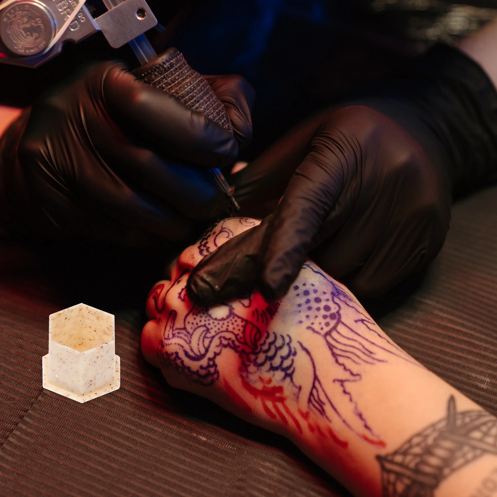 

200pcs Tattoo Pigment Cups Microblading Ink Containers Portable Compact Wear-Resistant Tattooing Supplies Color Cups Pigment