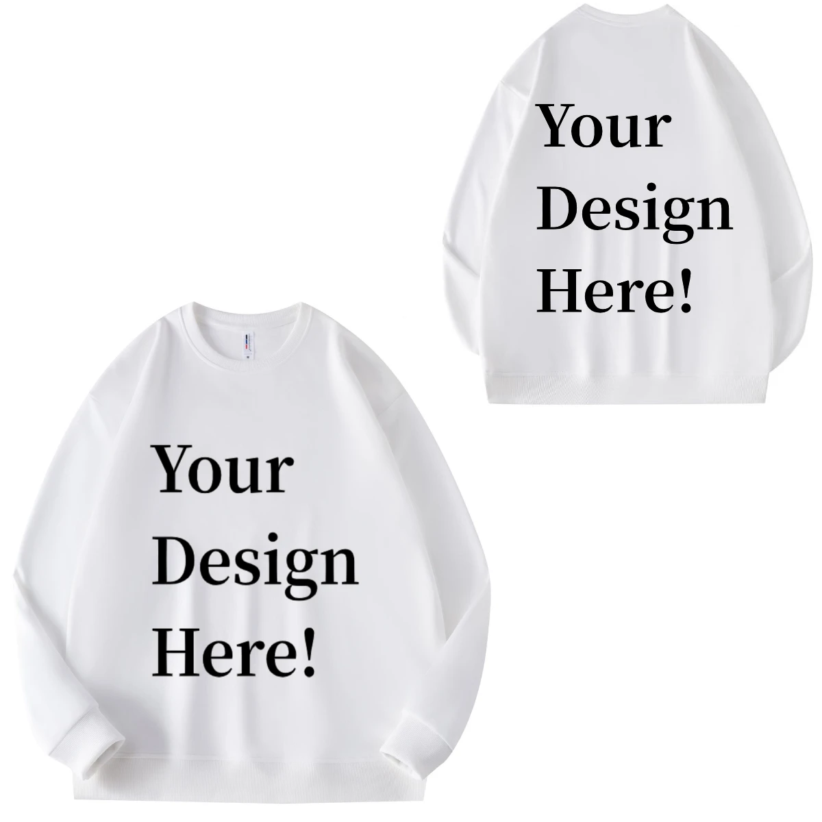 Custom LOGO Design Sublimation Print  For Unisex Pullover Hoodie Heat Transfer Gradient Tie-dye Pattern Winter