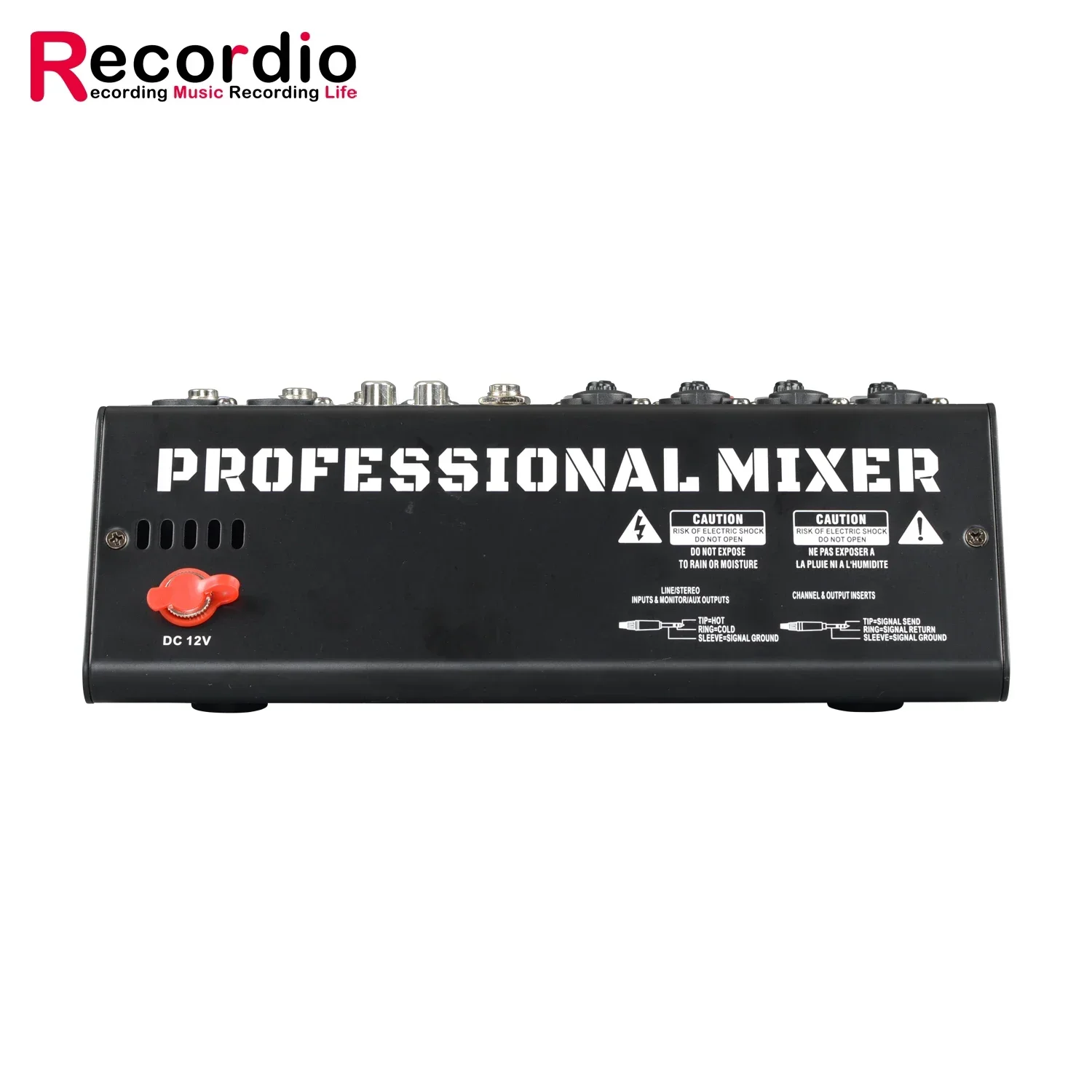 GAX-SN6 Recordio Professional 6 Channel Stage Show Conferencing Small Portable Phantom Power Usb BT Reverb Dsp Audio Mixer