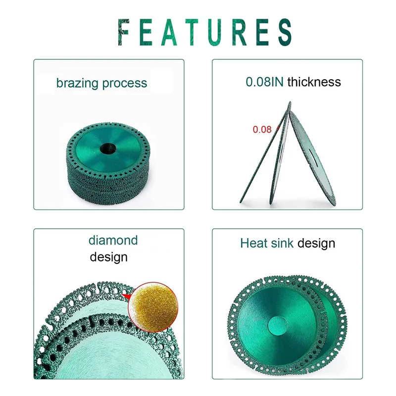 

A43F-отрезной диск Неразрушимый диск для шлифовальной машины 4 дюйма X 1/25 дюйма X 4/5 дюйма Алмазный отрезной круг (8 шт.)