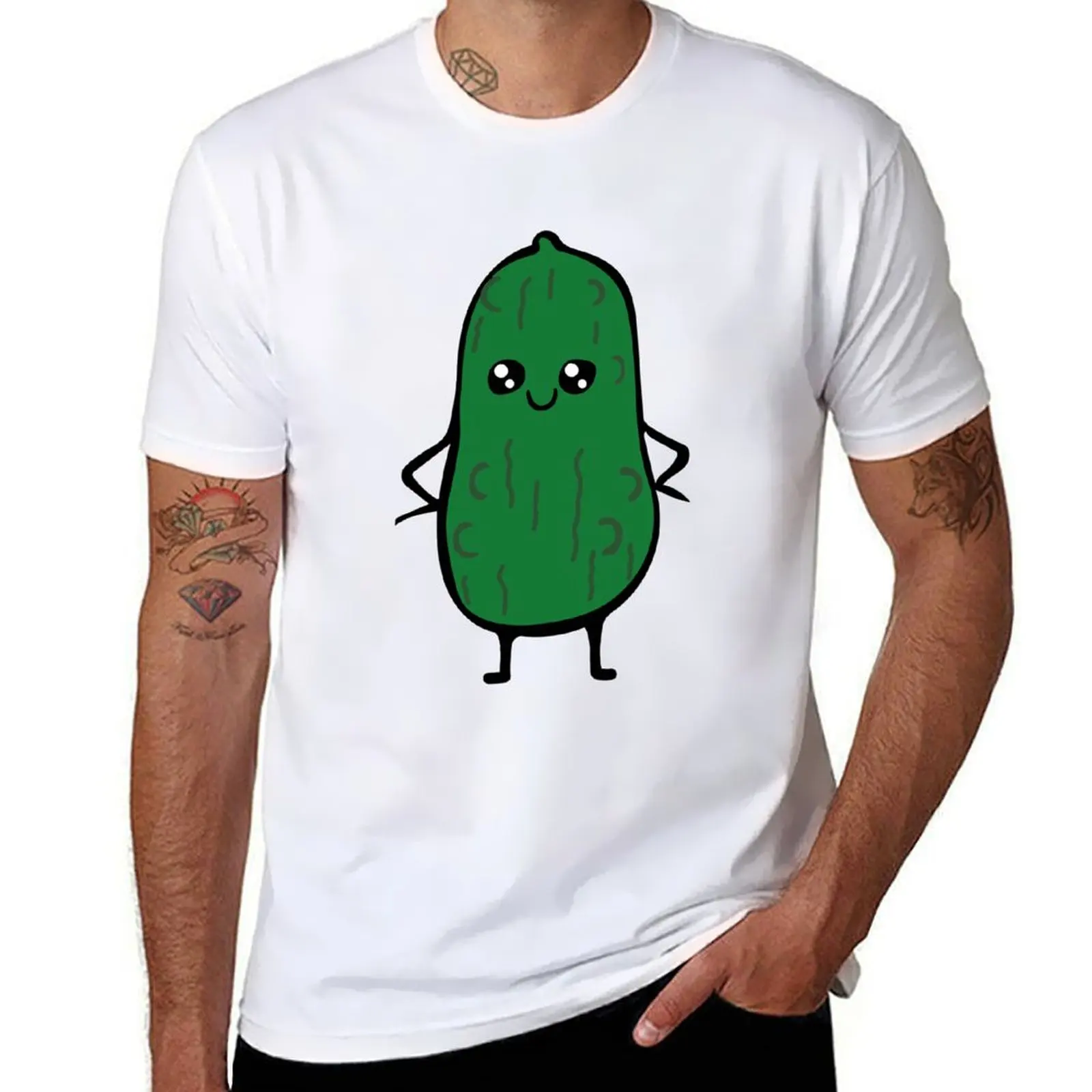 

Dill Pickle - Cucumber T-Shirt t shirt personalised t shirts for man cotton funny T-Shirt