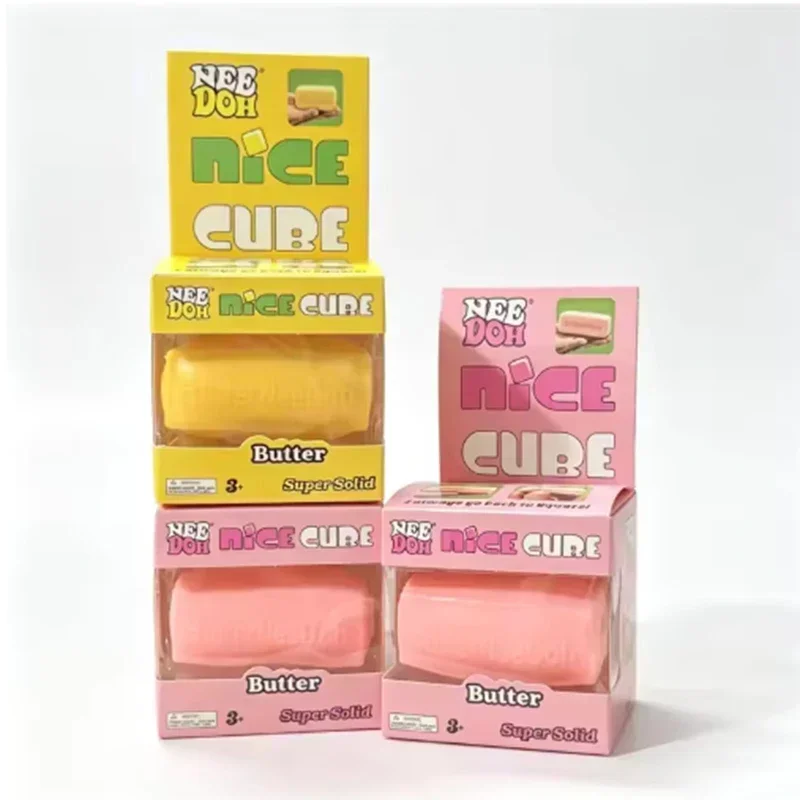 4Pcs NeeDoh Butter Stick Squishy Toy Slow Rising Soft Squeeze Stress Relief Fidget Anxiety Desktop Decompression Kids Toys 2Pcs