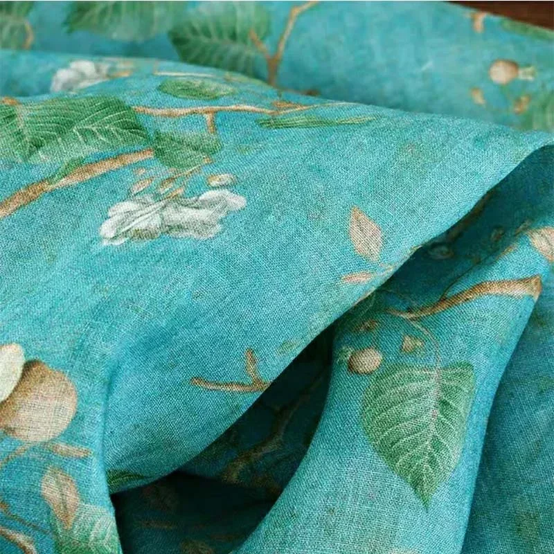 

Легкая мягкая ткань рами, красивый красный цветочный цифровой узор, идеально подходящий для летнего платья, туники и швейного проекта своими руками 2026