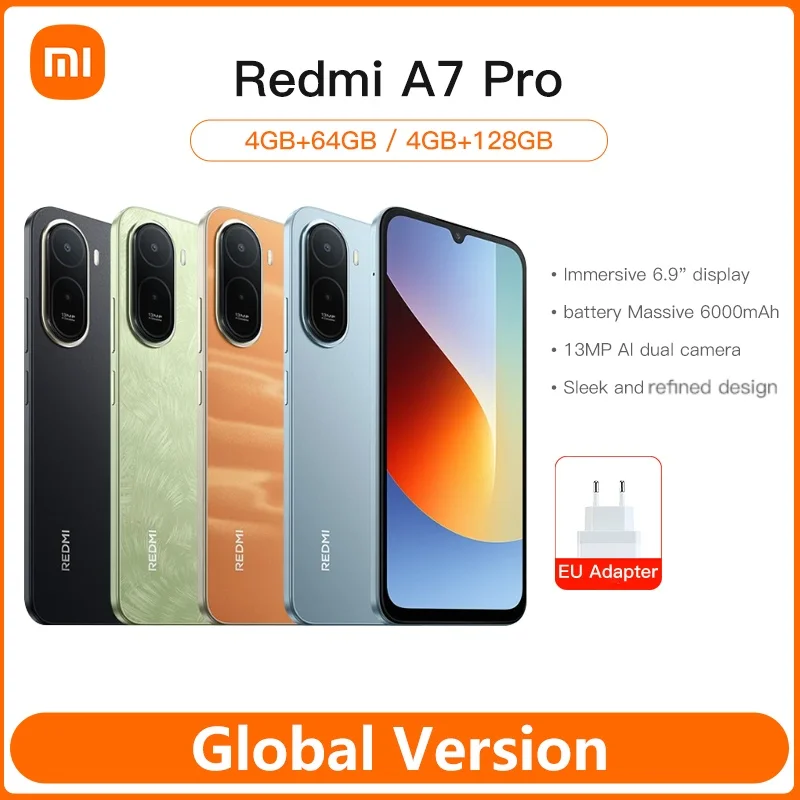 Global Version Smartphone Xiaomi Redmi A7 Pro 64GB / 128GB ROM 120Hz 6.9" LCD display 6000mAh Octa-core UNISOC T7250 13MP