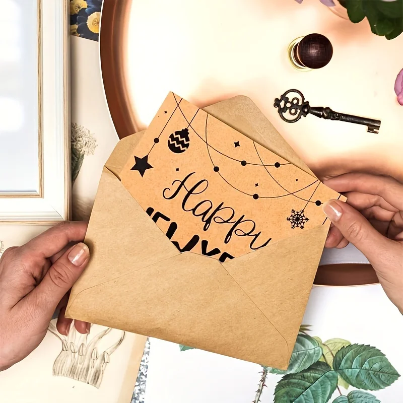 50/100 قطعة مغلفات ورق الكرافت بلون مغلفات صغيرة فارغة DIY بها بنفسك بطاقات المعايدة دعوات ملاحظات مغلفات الهدايا