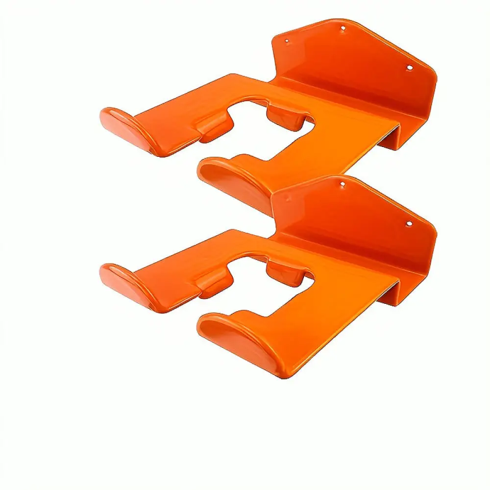 Heavy Duty Garden Equipment Wall Hanger Metal Storage Rack For Trimmer Lawn Mower Garage Organizer Tool Holder Orange