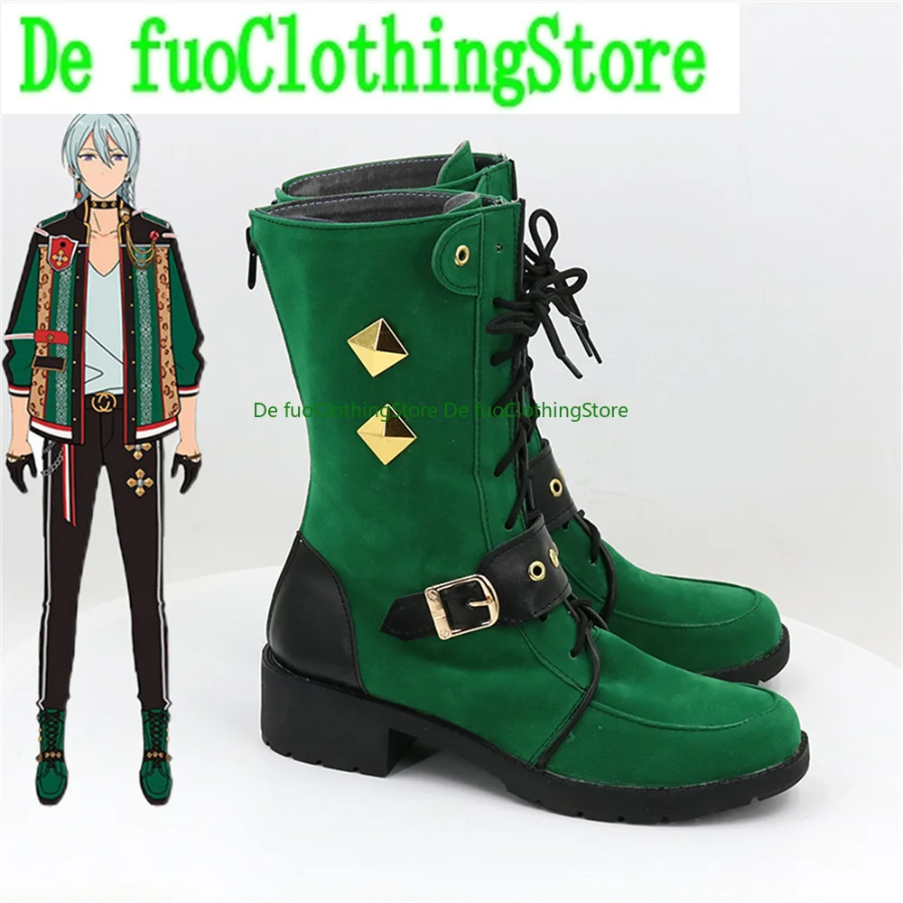 

Ансамбль звезд es music Hibiki Wataru, обувь для косплея, ботинки, игра, аниме, Хэллоуин, Рождество, магазин обуви DefuClothing