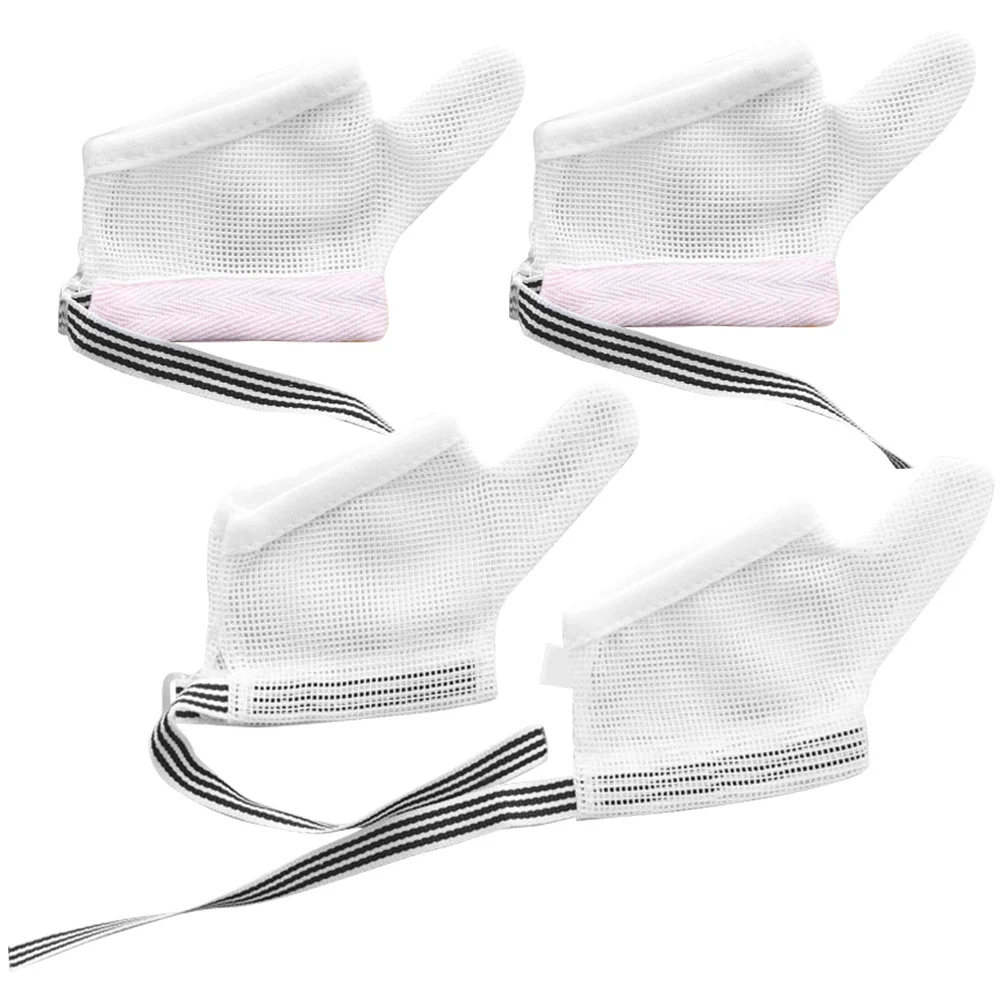 

2Pairs Infant Anti-Sucking Gloves Adjustable Finger Protector Breathable Stop Thumb Sucking Gloves for