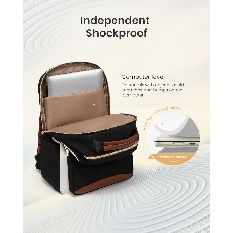 Mochila para laptop para mulheres 15.6 Polegada mochila de trabalho bolsa para professor de volta às aulas mochila para estudante adolescente menina casual persona