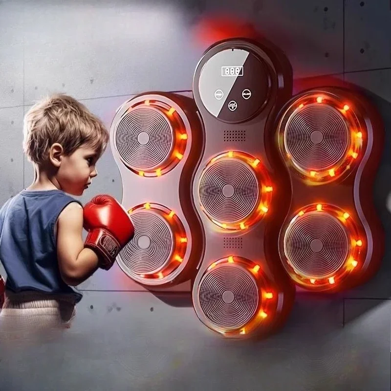Boxing wall target household trainer, children's indoor electronic boxing target adult Sanda fitness equipment