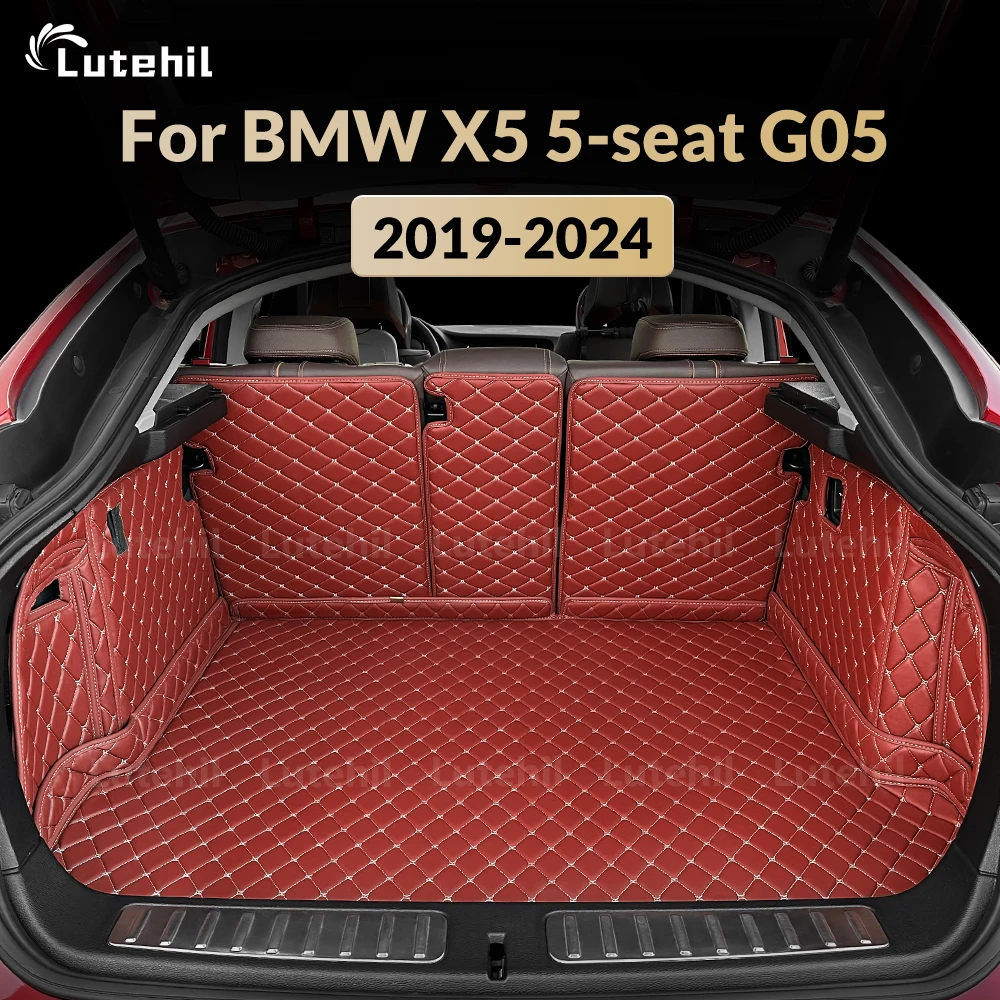 

Для BMW X5 5-местный G05 2022 2023 2024 Автоматический коврик для багажника с полным покрытием, автомобильный защитный коврик, грузовой вкладыш, аксессуары для интерьера