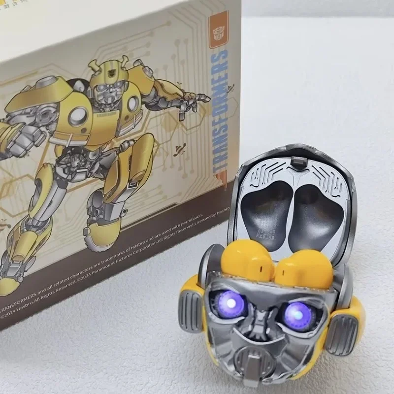 Transformers Earbuds Bumblebee H1 Headphones Noise Cancelling Earphone Bluetooth High Quality Alloy Headsets Decompression Toys