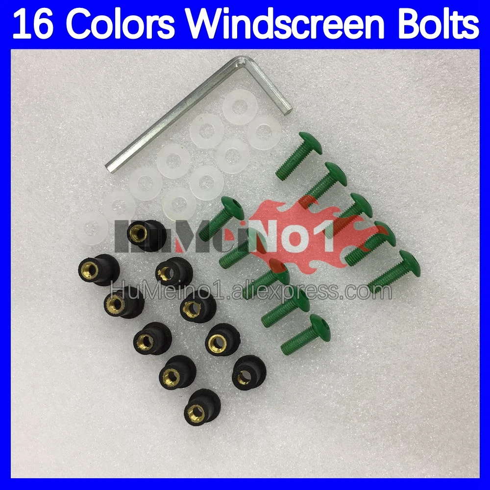 31pcs Motorcycle Windscreen Bolts For SUZUKI SAPC VJ23 RGV-250 RGV250 RGVT250 RGV 250 CC 97 98 1997 1998 Windshield Screws Nuts