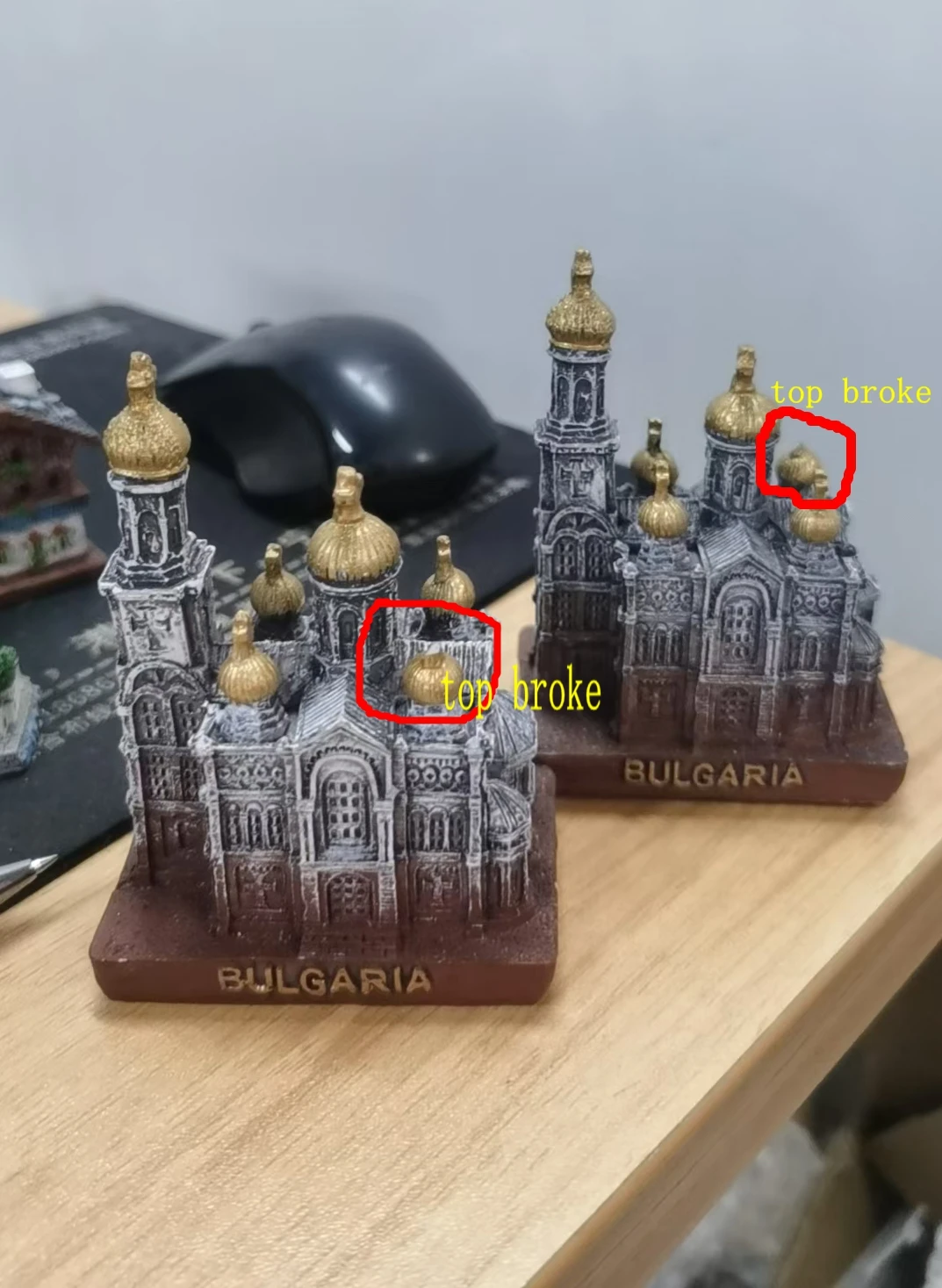 Resin Figure Mental Psychological Sand Table Game Box Court Therapy Building Bulgaria Varna