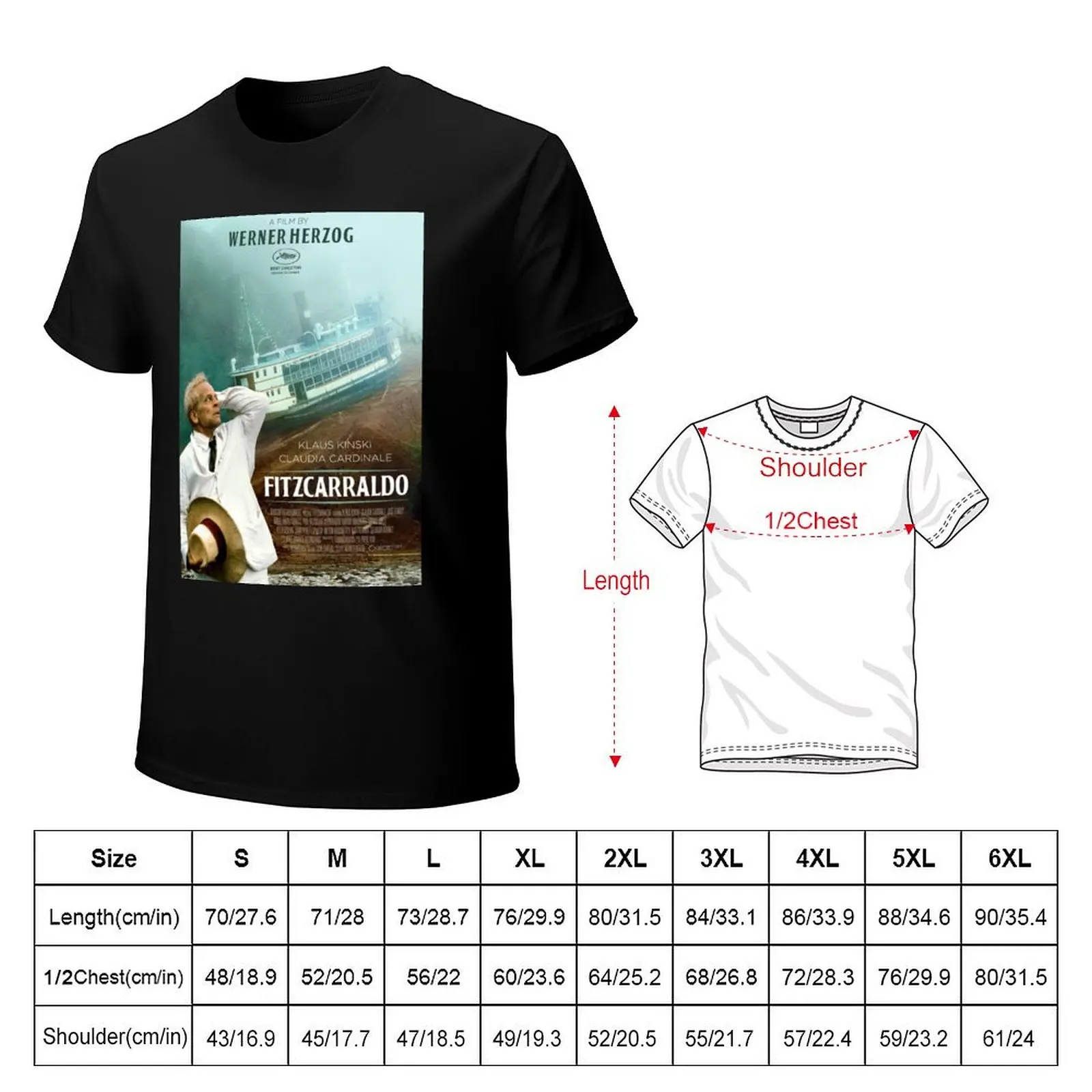 Fitzcarraldo Werner Herzog T-Shirt Soft Cotton Print T-Shirt