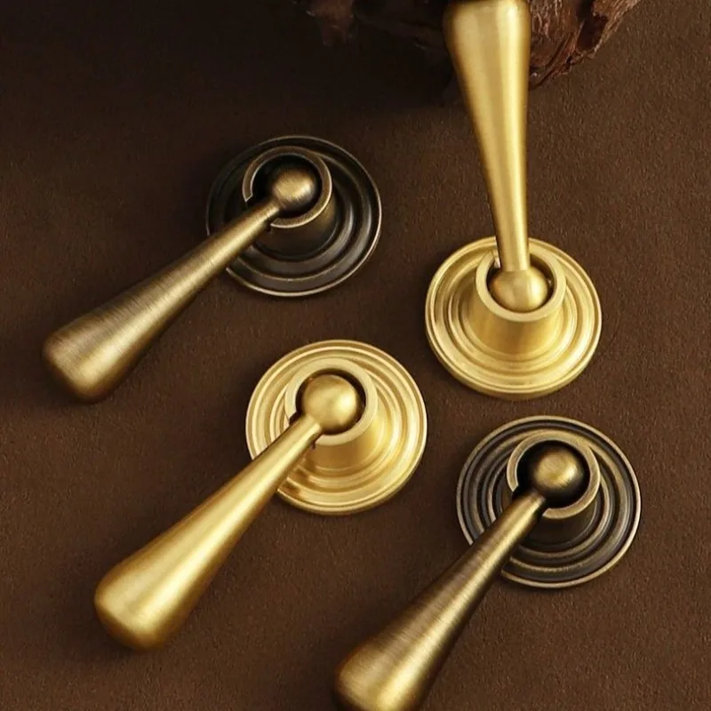 Drop handle Drop-shaped single-hole pendant drawer cabinet Chinese style retro door handle