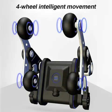전신 무중력 4D 마사지 의자, 음성 제어, 후면 가열, 블루투스 스피커, 에어백 마사지 의자