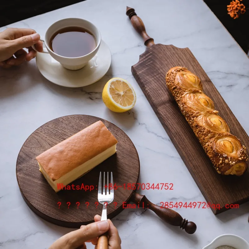 

Walnoot Snijplank Franse Vintage Massief Hout Brood Dessert Fruit Steak Snijplank Dubbelzijdige Deli Keukengerei