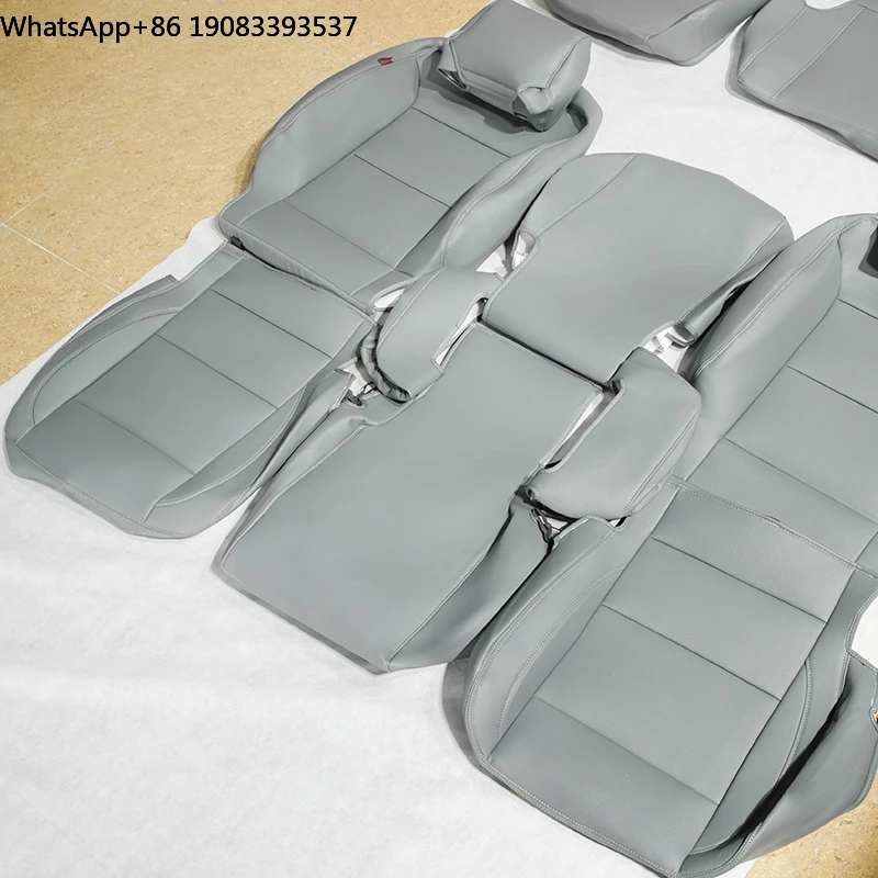 Customized Breathable NAPPA Leather Car Seat Covers Simple Elegant Seat Decoration Cover Special for Highlander,Ford Explorer