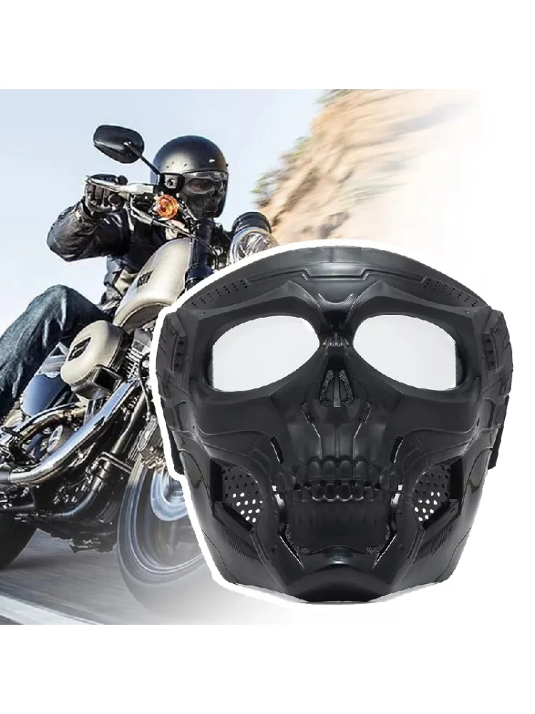 AliExpress NONE Cycling Colored Goggle Motorcycle Skull Skeleton Mask Windproof Full Face Mask Paintball Game Tactical Protection Helmet Mask