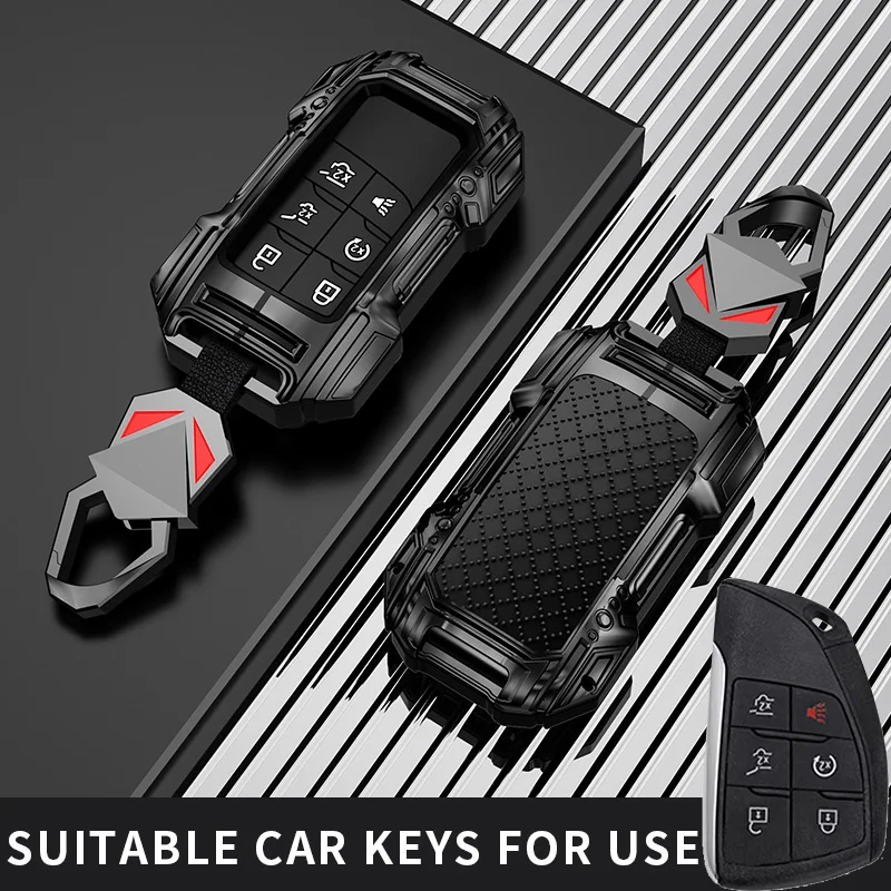 

5 6 Buttons Key Case Car Fob for Buick ENVISION S Plus Avenir for Chevrolet Tahoe Suburban for GMC Yukon 2020 2021 zinc alloy