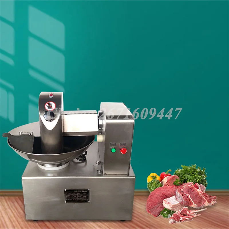 

Commercial Stainless Steel Meat Vegetable Chopper Machine Electric Bowl Cutter Multifunctional Meat Processing Equipment