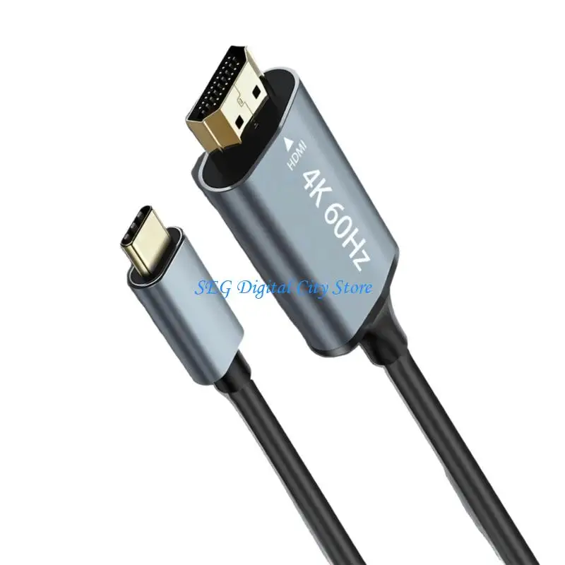 

U75B 6 Feet USB Type C To Display Line For brittle Video Sound Delivery To Television Screen Viewer