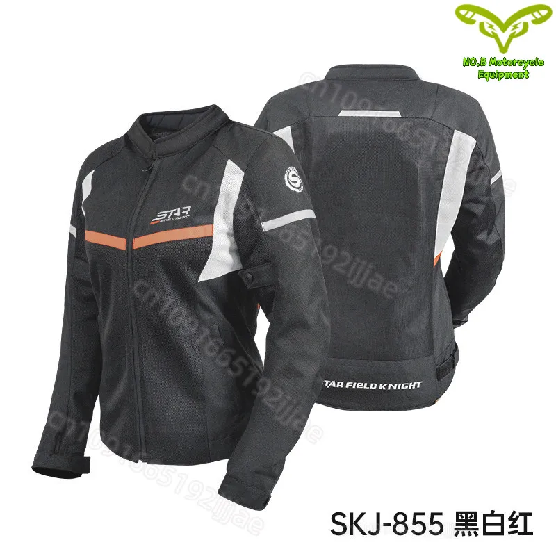 Women Motorcycle Riding Jacket Protective Gear Breathable Moto Biker Coat Outdoor Sports