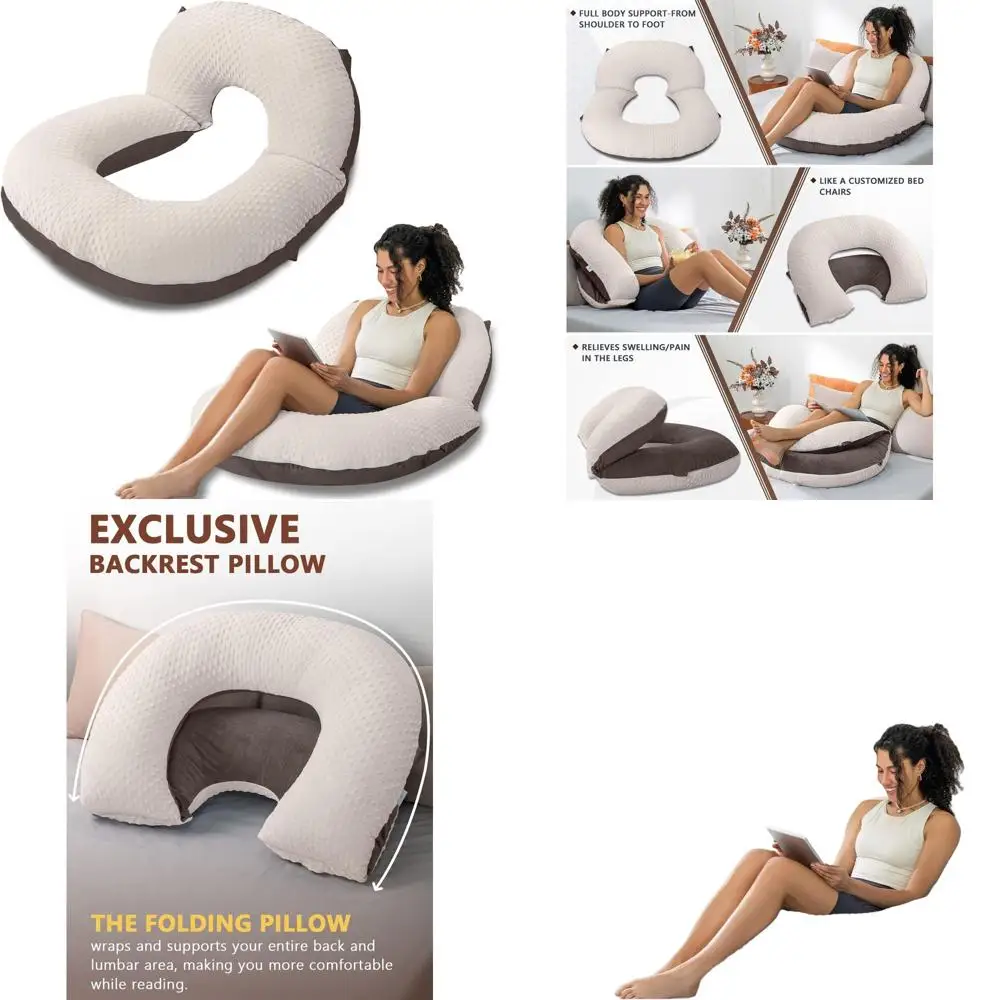 

Эргономичная подушка для кровати и дивана для комфортного сидения и игр, размер для взрослых, коричневый бархат с эффектом пузырьков