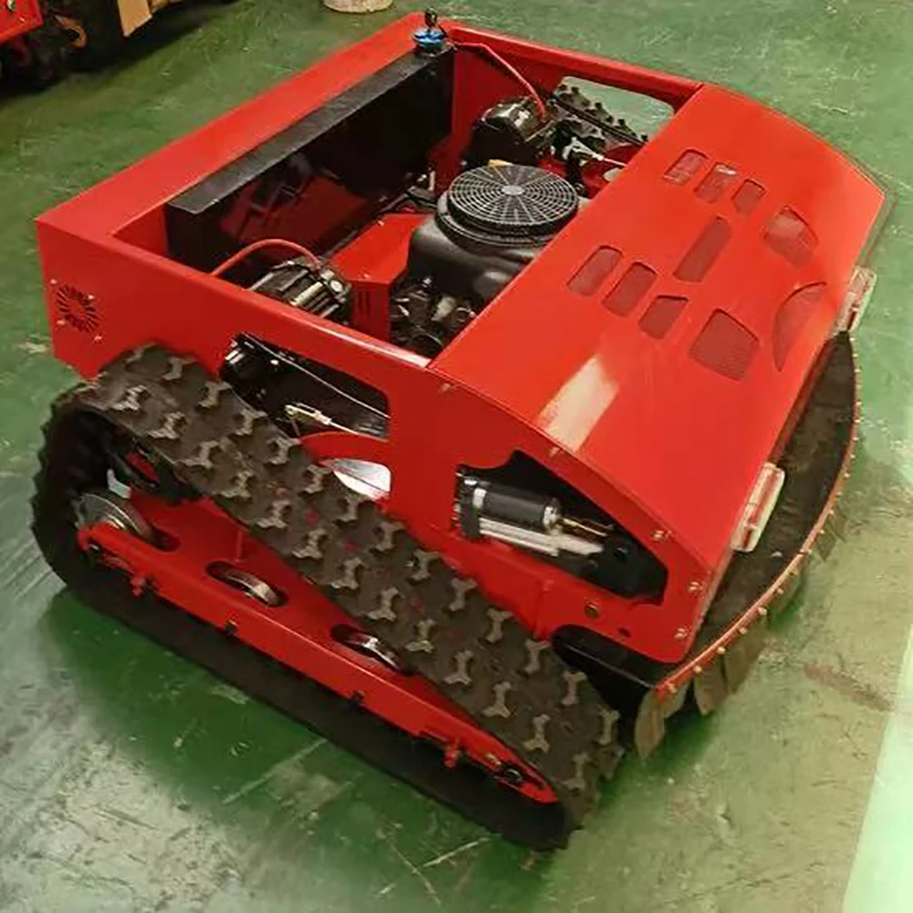 Benzin-Rasenmäher, 800/1000 mm, Grasschneidroboter, Benzinmäher mit Fernbedienung für Rasen, Wasteland