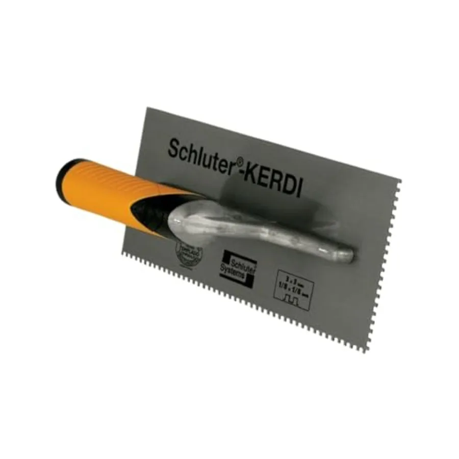 

Kerdi Square-Notch Trowel - Ideal for Installing Kerdi - 1/8" X 1/8", 1-Pack - TRL-KER