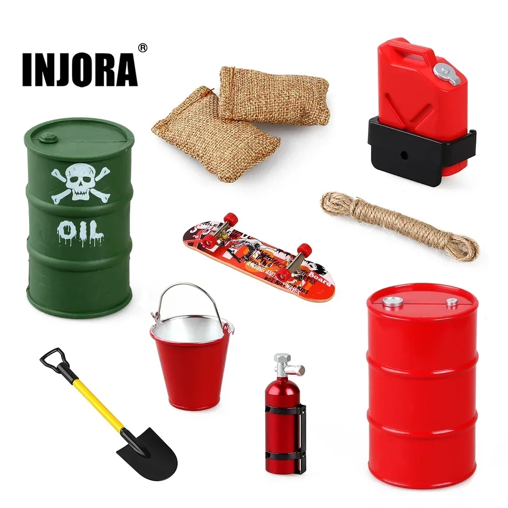 INJORA RC Voiture Simulé Décorations Outil Accessoires pour 1:10 RC inoler Axial SCX10 90046 AXI03007 Capra Redcat Gen8 VS4-10