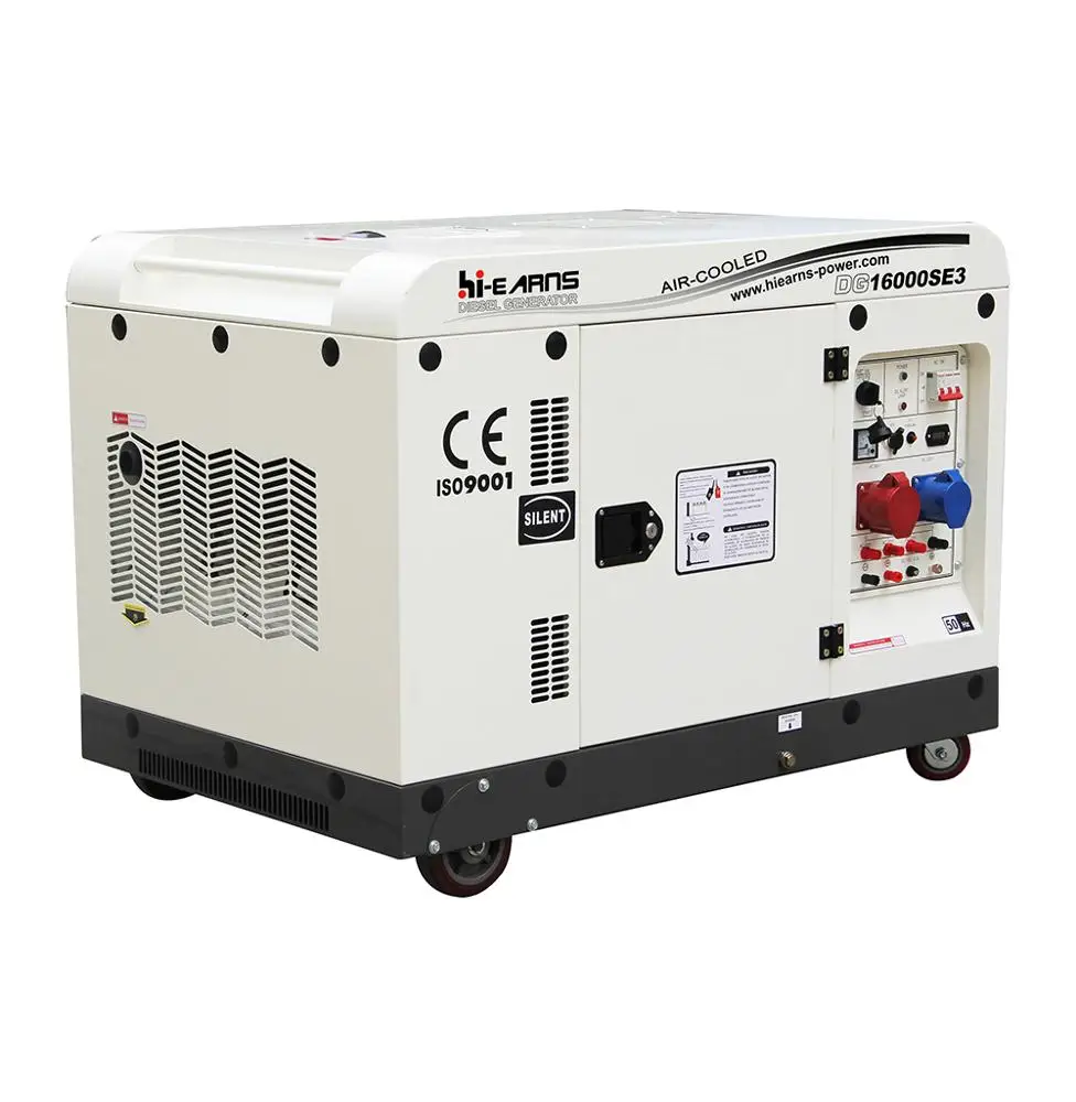 Hot Sale 12 KW Twin Cylinder three phase Silent dies el Generator From China