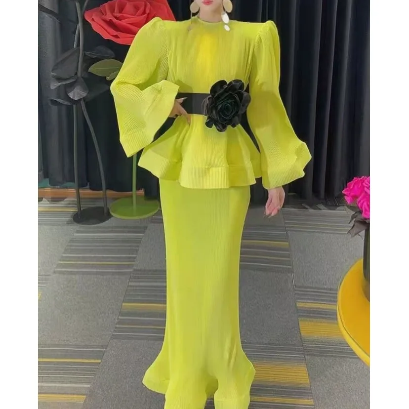 

Ele Floral Women's Faion Set Long Tailored Skirt And Top f-length Design Ladylike Sle Spring 2025 Collection