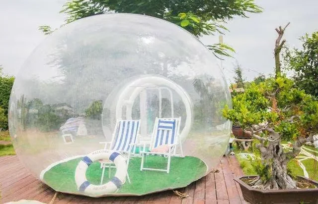 3m/4m/5m Inflatable Bubble Tent Outdoor Camping Large DIY Clear House Home Backyard Cabin Lodge Air Clear Tent