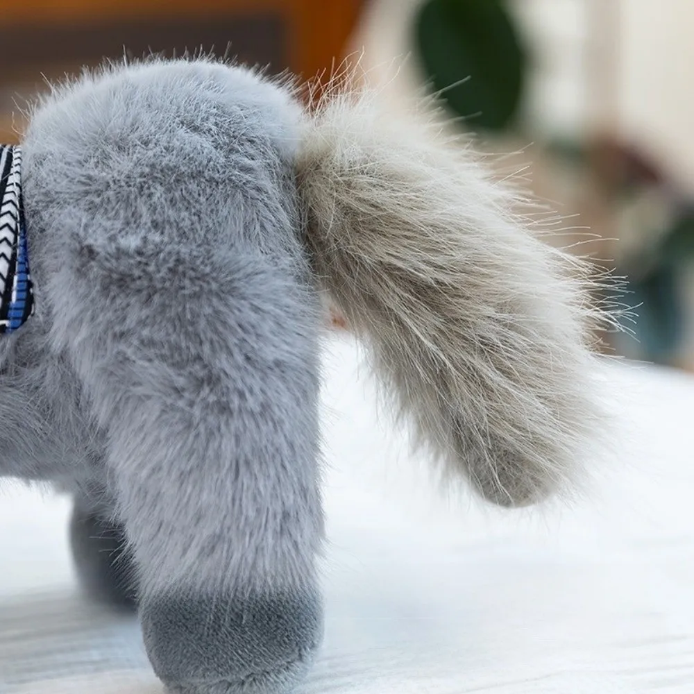 

Прекрасный мягкий новогодний талисман с рисунком длинного грипа, лошадь, уютная мягкая стоячая лошадь, имитация фоля, приятная