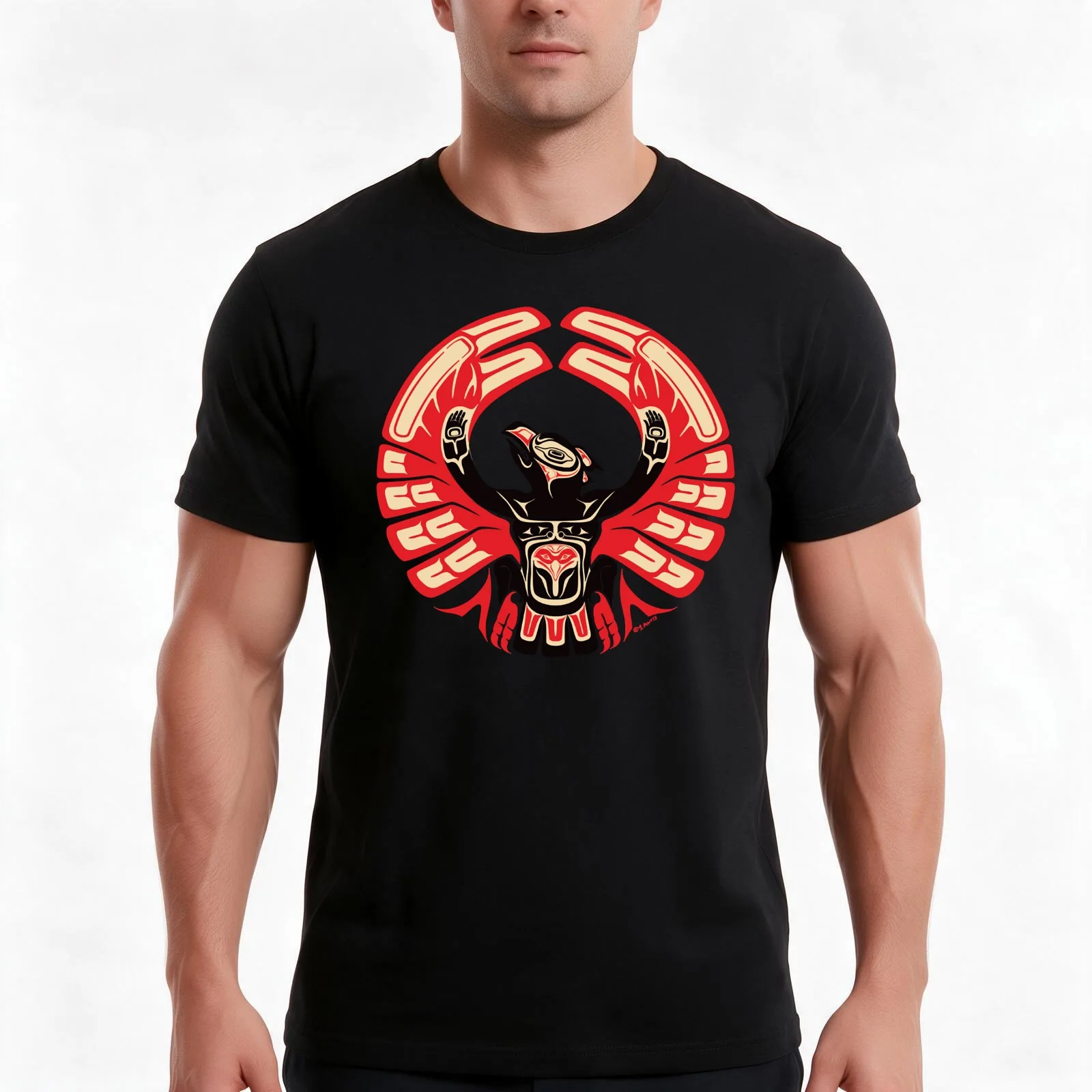 Firebird without background. T-Shirt, Summer Casual Cotton Tee, Oversized Streetwear Tops, Vintage Graphic Print, 100% Cotton
