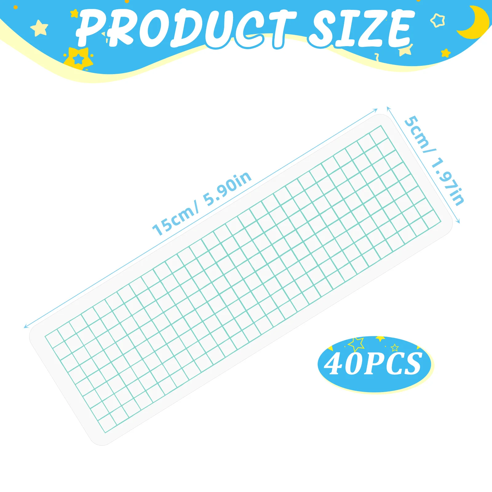 40 قطعة من بطاقات اشي البلاستيكية، موزعات شريط اشي، منظم شريط وظيفي للاستخدام اليومي واللوازم المكتبية للهدايا #4